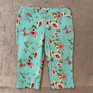 OSO‎ Casuals Floral Capri Pants Size 16